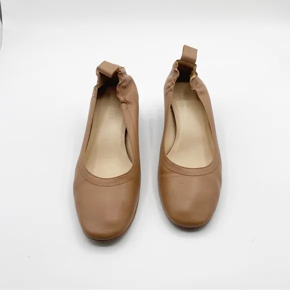 Everlane Italian Leather Day Heel Pecan Size 5 Fits Size 6