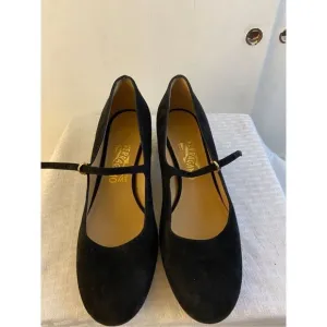 Ferrango Made in Italy black blue dancing shoes 1.5” heel 9b #77553b40