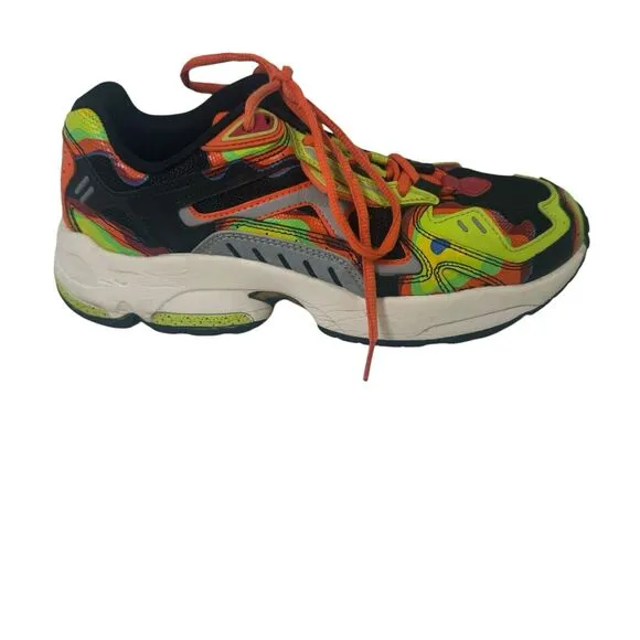 Fila Archive RJV Sneakers Men's Size 8 US Black Multi Color Leather Shoes