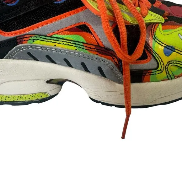 Fila Archive RJV Sneakers Men's Size 8 US Black Multi Color Leather Shoes