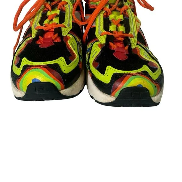 Fila Archive RJV Sneakers Men's Size 8 US Black Multi Color Leather Shoes