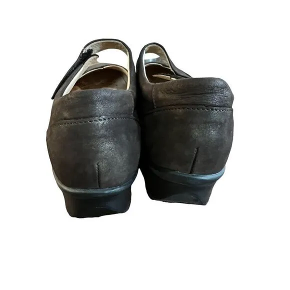 Finn Comfort Aquila Brown Nubuck Mary Jane Shoes 8.5 (US) 6.5 Germany
