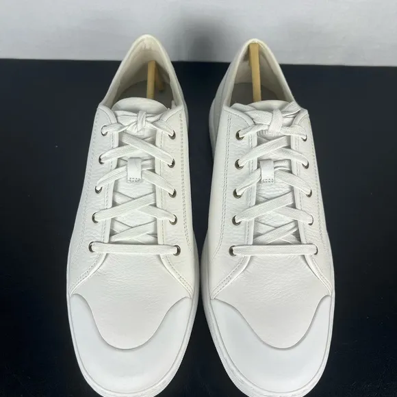 Fitflop Christophe Toe Cap Urban White Leather Low Sneaker Shoes NEW Men…