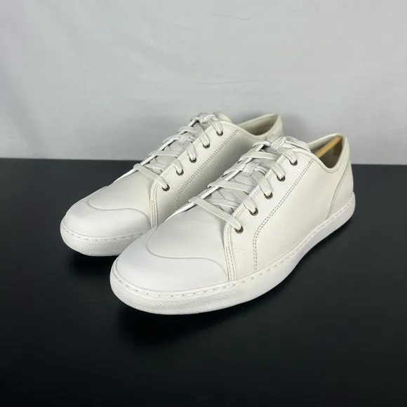 Fitflop Christophe Toe Cap Urban White Leather Low Sneaker Shoes NEW Men…