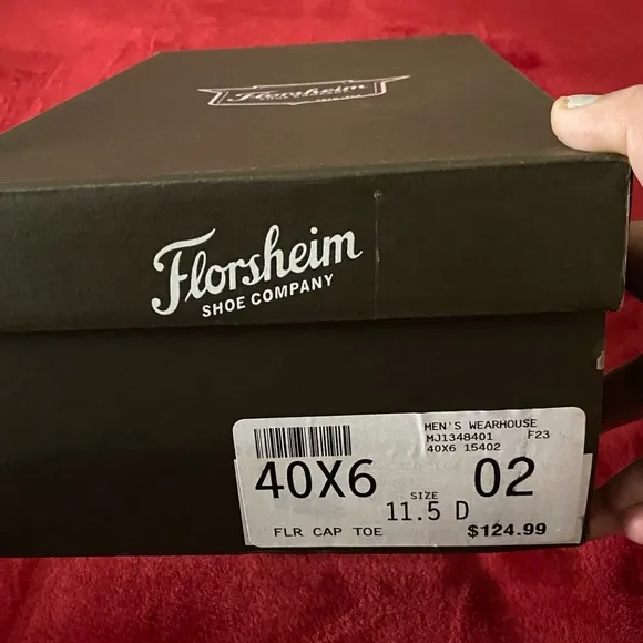 🛒👞🪻Florsheim Men’s shoes Black Corbetta Oxford Cap Toe,Size 11.5.