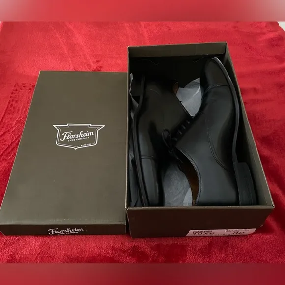 🛒👞🪻Florsheim Men’s shoes Black Corbetta Oxford Cap Toe,Size 11.5.