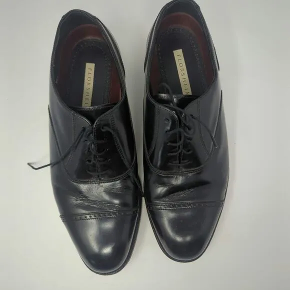 Florsheim Mens Shoes Lexington Cap Toe Oxford Shoes Black Size 10