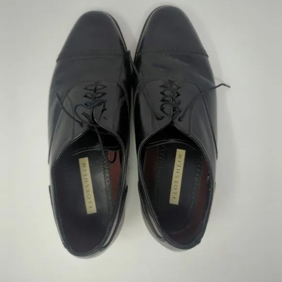 Florsheim Mens Shoes Lexington Cap Toe Oxford Shoes Black Size 10