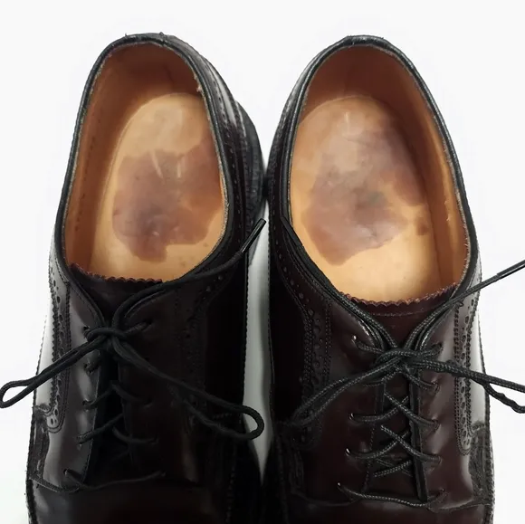 Florsheim Royal Imperial Mens Cordovan Wingtip Shoes Size 9.5 D V Cleat 97626