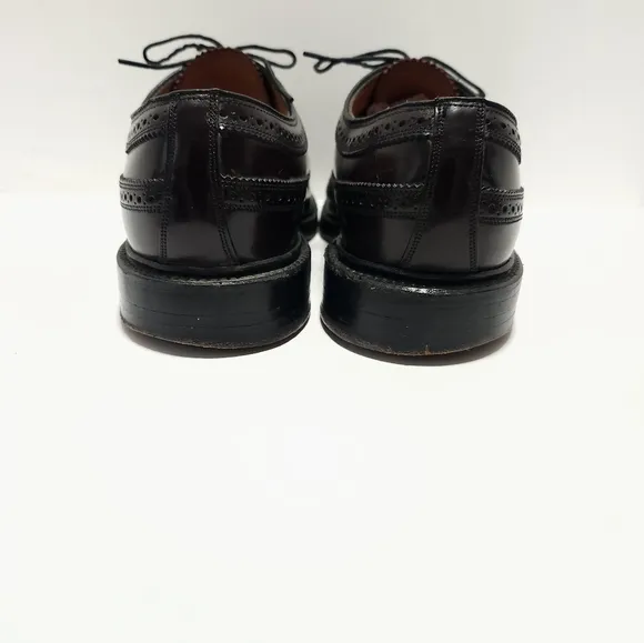 Florsheim Royal Imperial Mens Cordovan Wingtip Shoes Size 9.5 D V Cleat 97626