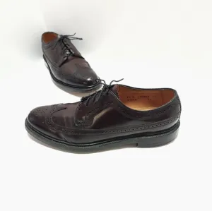 Florsheim Royal Imperial Mens Cordovan Wingtip Shoes Size 9.5 D V Cleat 97626