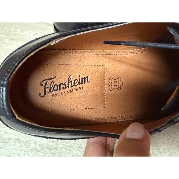 Florsheim Sorrento Cap Toe Leather Black Oxford Men's Shoes Sz 13M