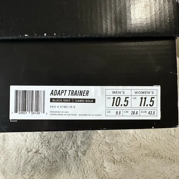 Flux Adapt Trainer Black and Blue Camo