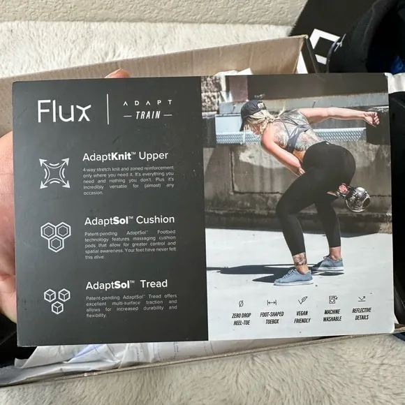 Flux Adapt Trainer Black and Blue Camo