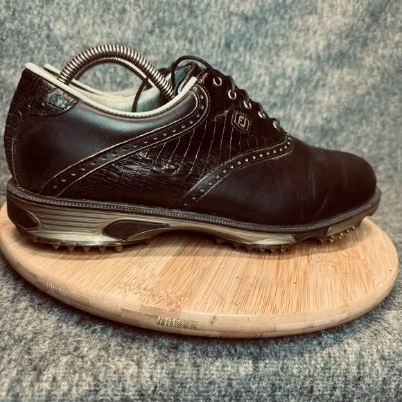 FootJoy DryJoys Men's Tour Golf Shoes Sz 11.5 Crocodile Leather
