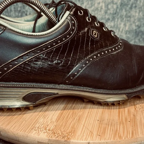 FootJoy DryJoys Men's Tour Golf Shoes Sz 11.5 Crocodile Leather