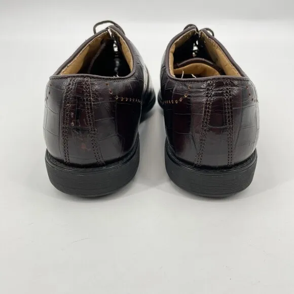 FOOTJOY Europa Collection Brown Alligator Crocodile Skin Leather Golf Shoes Sz 7
