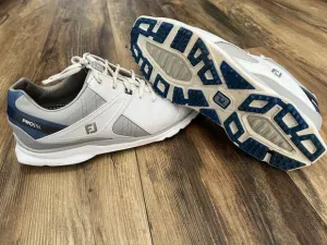 FootJoy Mens Pro SL Golf Shoes 53811 DS Spikeless White Silver Blue Size 9.5 M