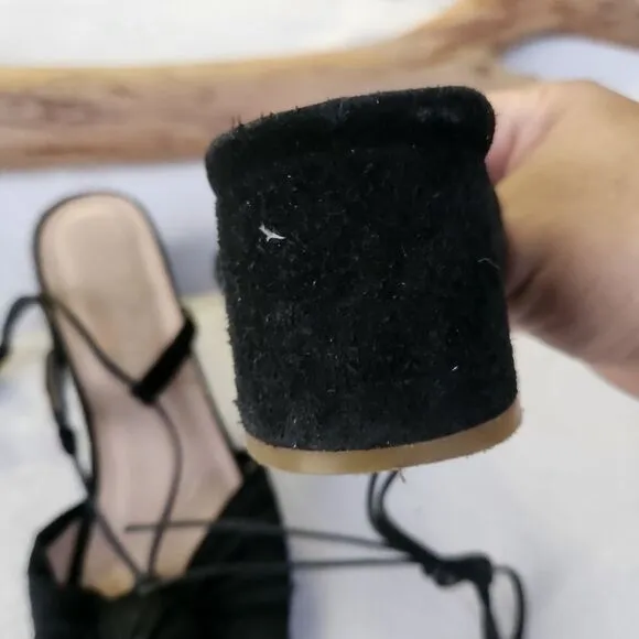 For love and lemons Marais collaboration wraparound block heel sandals
