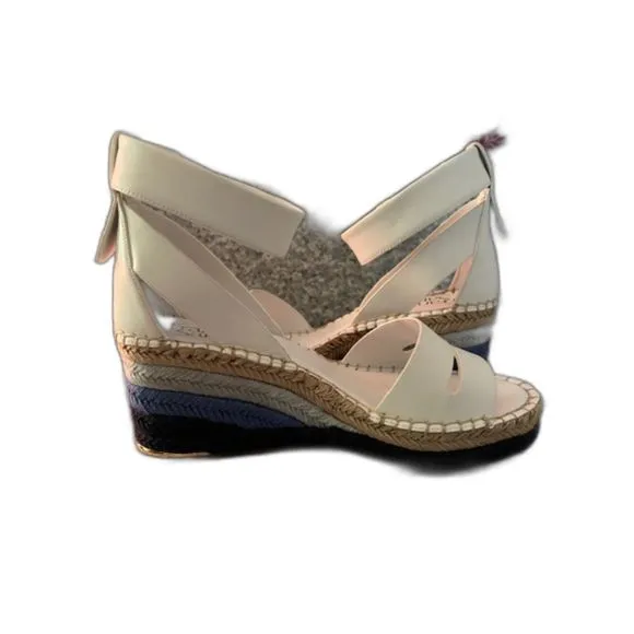Franco Sarto Women's Clemens Espadrille Sandal Sz7 Multicolor wedge NWT Rare