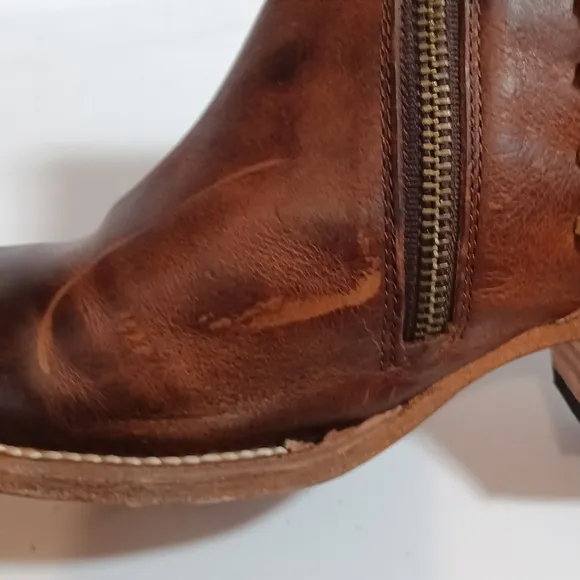 Freebird by Steven Jojo Leather Short Boot in Cognac Size 9
