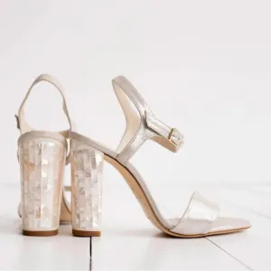 Freya Rose Martene Pearl Bridal Heels Size 41/ US 10 NWOT originally $775