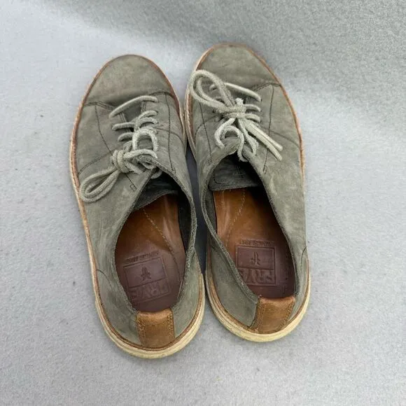 Frye Mens Gray Walker Low Lace Up Suede Fashion Sneaker Shoes Size 8