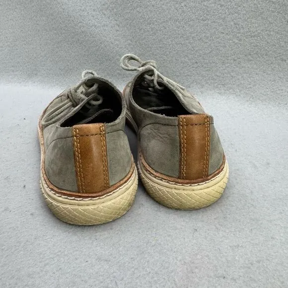 Frye Mens Gray Walker Low Lace Up Suede Fashion Sneaker Shoes Size 8