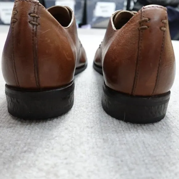 Frye Mens Shoes 11D Brown Cap Toe Bowery