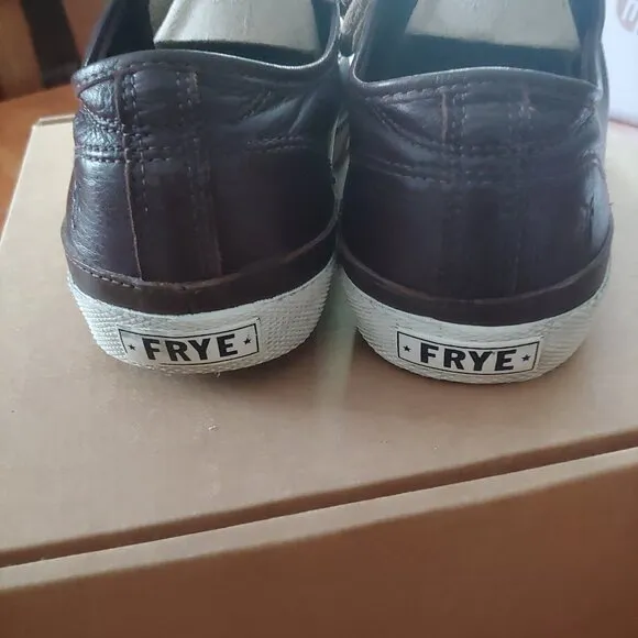 FRYE Walker Men's Sz 11 Brown Leather Low Lace Up Fashion