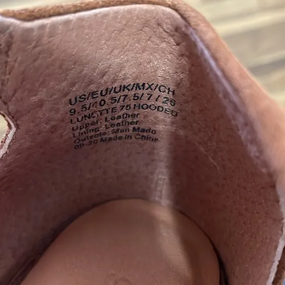 Gentle Souls Lunette Shoes Size 9.5 Open Peep Toe Wedge Brown Suede Leather