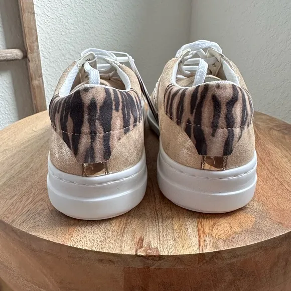 Geox Pontoise Mixed Leather Low-Top Sneakers sz: 9 NWT