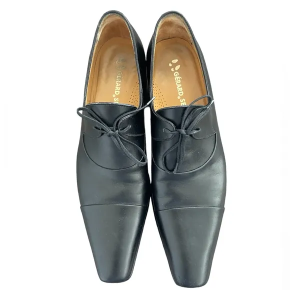 Gerard Sene One Eyelet Lace Leather Shoes Size 7.5 UK 41 FR 8 USA