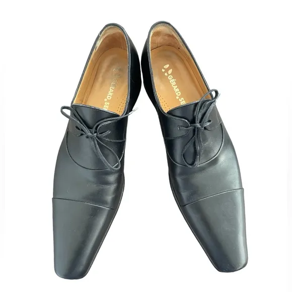 Gerard Sene One Eyelet Lace Leather Shoes Size 7.5 UK 41 FR 8 USA