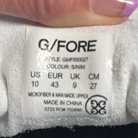 G/Fore G.112 P.U. Leather Golf Shoes White Grey Men's SZ 10 (GMF000027)