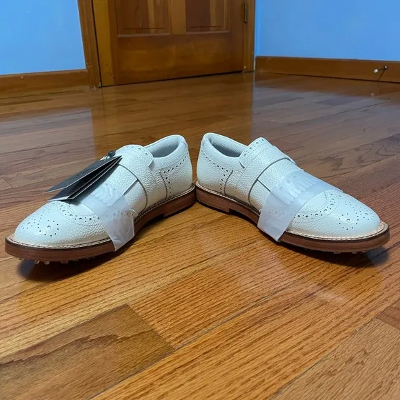 G/Fore G4 Gallivanter Monk Strap Men’s Size 9 Golf Shoes Snow White