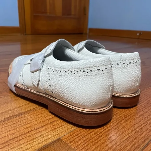 G/Fore G4 Gallivanter Monk Strap Men’s Size 9 Golf Shoes Snow White
