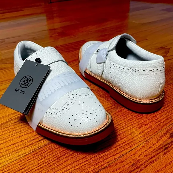 G/Fore G4 Gallivanter Monk Strap Men’s Size 9 Golf Shoes Snow White