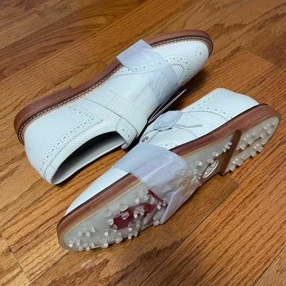 G/Fore G4 Gallivanter Monk Strap Men’s Size 9 Golf Shoes Snow White