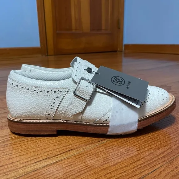 G/Fore G4 Gallivanter Monk Strap Men’s Size 9 Golf Shoes Snow White