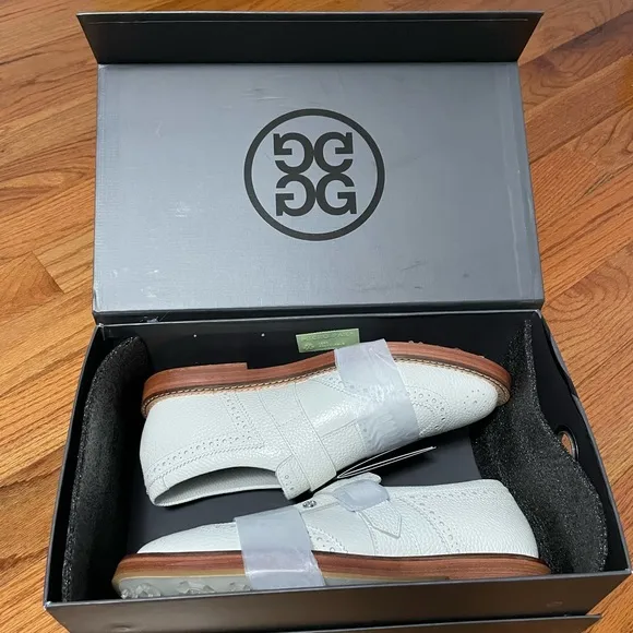 G/Fore G4 Gallivanter Monk Strap Men’s Size 9 Golf Shoes Snow White