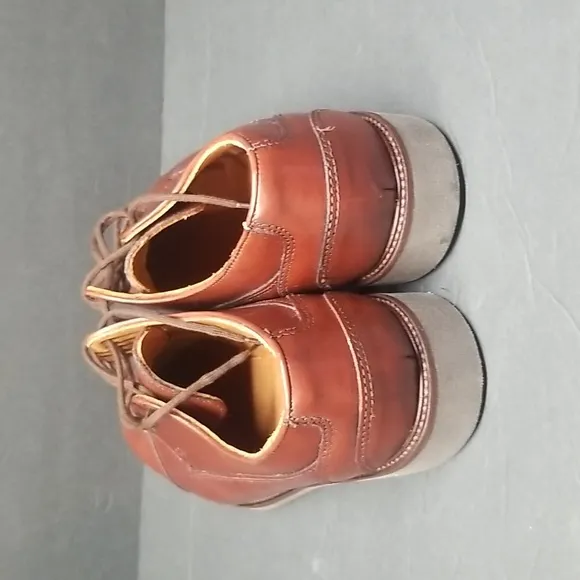 G.H. Bass &amp; Co. Brown Cap Toe  Leather Oxford Shoes