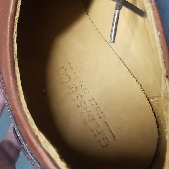 G.H. Bass &amp; Co. Brown Cap Toe  Leather Oxford Shoes