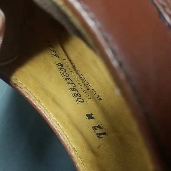G.H. Bass &amp; Co. Brown Cap Toe  Leather Oxford Shoes