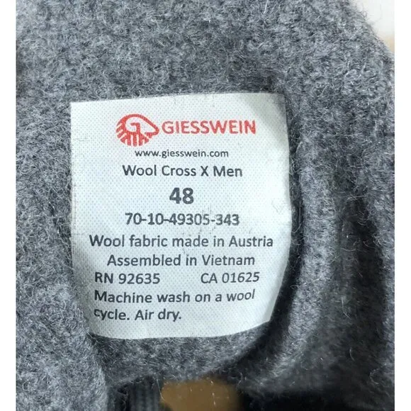 Giesswein Wool Cross X Shoes Mens Size 48 (14-15) Athletic Outdoors Trail Red