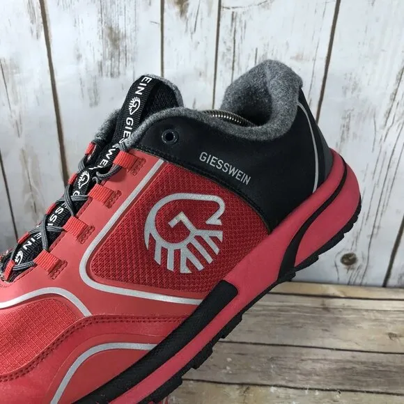 Giesswein Wool Cross X Shoes Mens Size 48 (14-15) Athletic Outdoors Trail Red