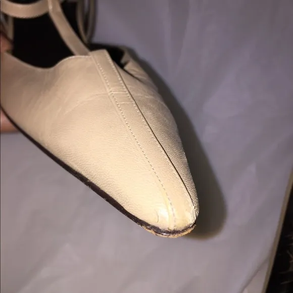 Giorgio Armani Leather Slingback’s