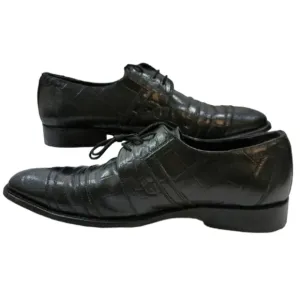 Giorgio Brutini~Men's Size 11M~Black New Leather Alligator Print Shoes.