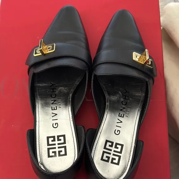 Givenchy Black Leather Women's Shoes