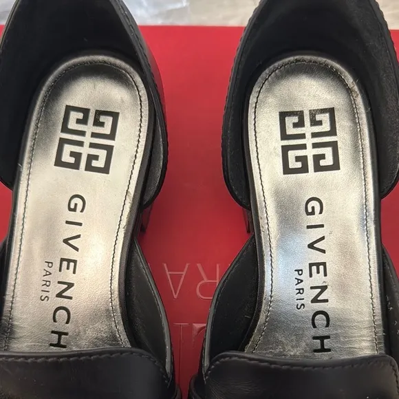 Givenchy Black Leather Women's Shoes